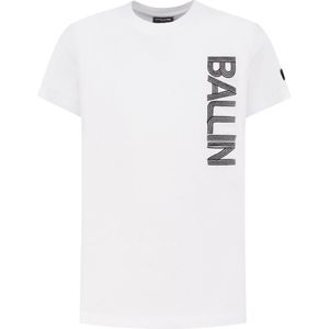 Ballin Amsterdam - Jongens Regular fit T-shirts Crewneck SS - White - Maat 14