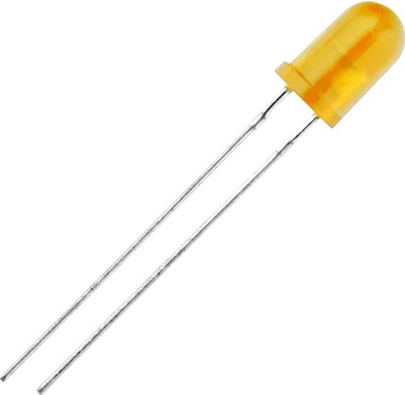 Schiefer - LED Diode - Geel - Single Led 1.7V 20mA DC - Diffuus 30K uur