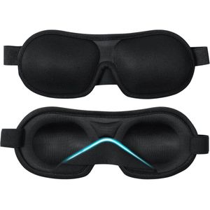 Eye Mask Sleep - Masque de nuit Femme & Homme - Extra Doux -Zwart