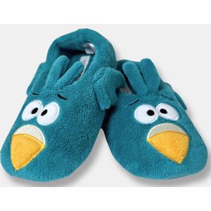 Woody sloffen - duif - turquoise - 252-10-WSE-C/020 - maat 31/32