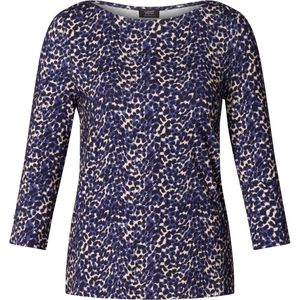 YEST CURVE Shadia essential Tops - Dark Navy/Multi Colo - maat X-0(44)