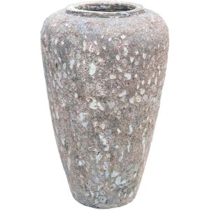 PTMD Bloempot Jossilyn - 58x58x95 cm - Keramiek - Creme