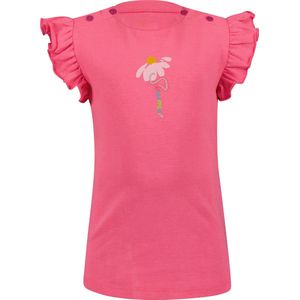 4PRESIDENT T-shirt meisjes - Neon Pink - Maat 116 - Meiden shirt
