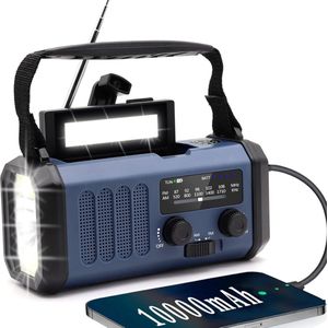 Noodradio Solar Opwindbaar - Noodradio Opwindbaar - Opwindbare Radio - Powerbank Zonne Energie