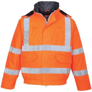 Portwest - Bizflame Rain Hi-Vis Antistatic FR Bomberjack - Oranje