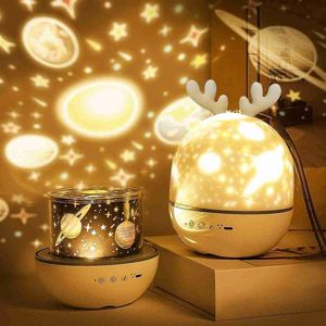 URBANKR8® - Rendier - Sterrenhemel Projector - LED Projector Lamp Kinderen - Ocean Wave Projector Nachtlampje - Muziek Nachtlampje Lamp - Ster Projector Timer voor Kinderkamer