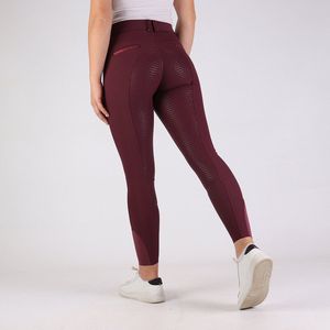 Imperial Riding Rijbroek El Capone Full Grip Donkerrood - 34