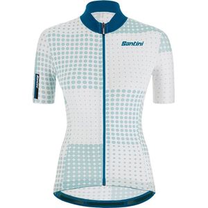 Santini Fietsshirt Korte mouwen Blauw Dames - Tono Sfera S/S Jersey For Women Silver Bullet - XS
