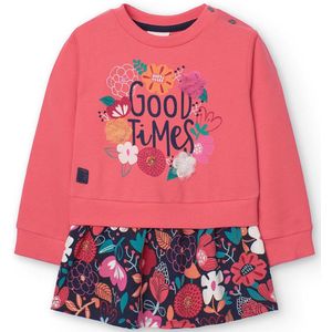 Boboli - Fleece Combined - Jurk - Oranje - 18 Months