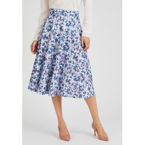 Damart - Rok uitlopend - Dames - Blauw - S