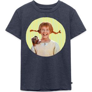 Pippi Langkous Portret Pippi Met Meneer Nilsson Premium T Shirt Kinderen