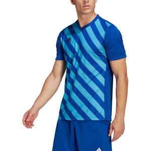 adidas - Entrada 22 GFX Jersey - Blauw Voetbalshirt-XL