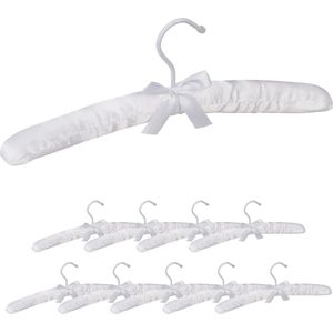 kledinghangers satijn - gepolsterd - kleerhangers - kledingbeugel stof