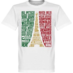 Portugal EURO 2016 Selectie T-Shirt - 5XL