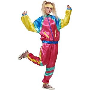 JGS Premium - Dames retro sportpak uit de jaren '80 voor feestkostuums - Sportieve en grappige look
