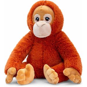Keel Toys Pluche knuffel Orang Oetan aap/apen - 30 cm - Dieren knuffelbeesten - Apen