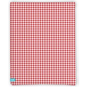LIEF! Kinderhoeslaken Check - 40x80 cm - Rood
