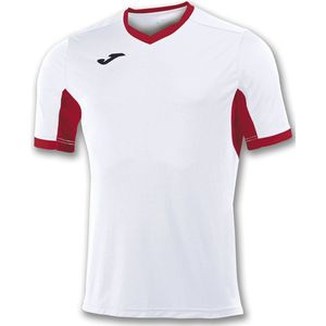 Joma Champion IV Shirt Korte Mouw Heren - Wit / Rood | Maat: L