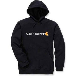 Carhartt Sweatshirt Signature Logo Midweight Sweatshirt Black-XXL