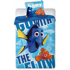 Katoenen Kinderbeddengoed 160x200 cm - Dory & Nemo