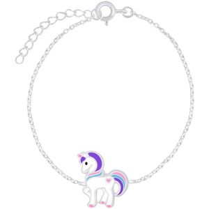 zilveren kinderarmband eenhoorn | unicorn armband | armbandje Meisje Zilver | Zilverana | Sterling 925 Silver