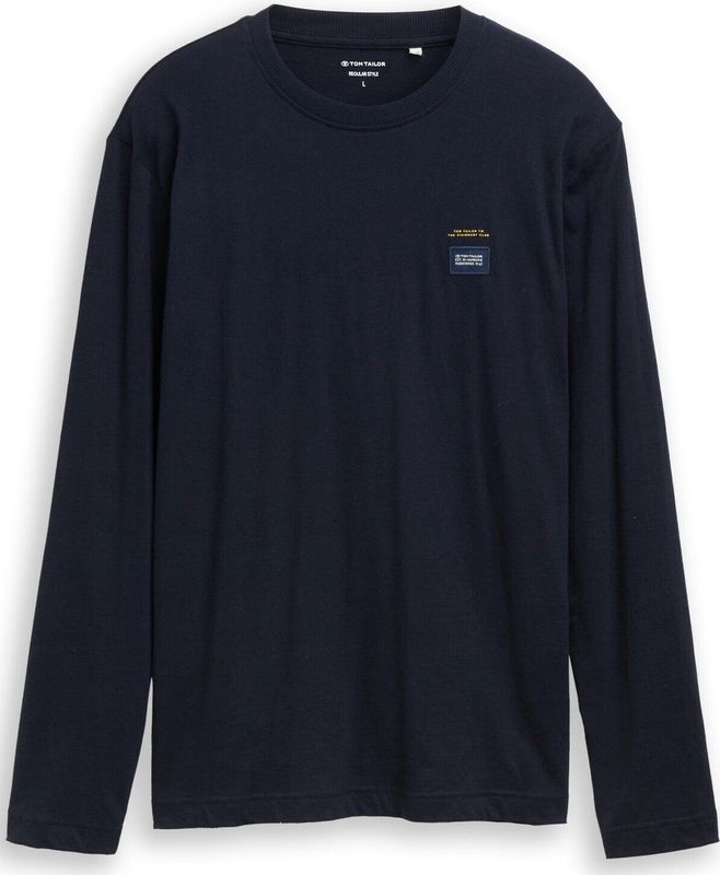 Tom Tailor Katoenen shirt met lange mouwen