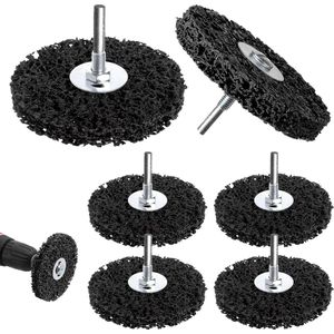 Reinigingsschijven - grove reiniging - 6 stuks - 100 mm - haakse slijper - polijstschijf .