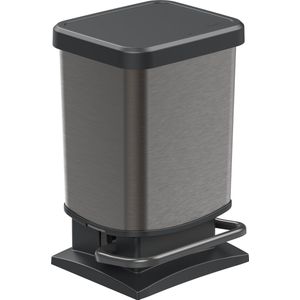 Rotho Paso pedaalemmer - prullenbak 20L - BPA vrij - grafiet