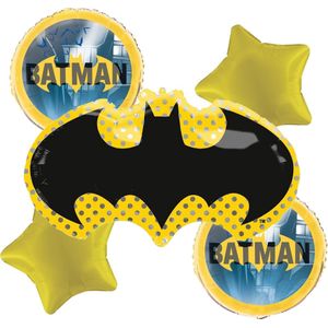 Batman - Superheld – Ballon set – 5-Delig – Helium ballon – Folieballon - Versiering - Kinderfeest.