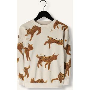 PLAY UP Printed Fleecee Sweater Truien & Vesten Jongens - Sweater - Hoodie - Vest- Beige - Maat 116
