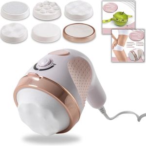 Cirkelvormig massageapparaat - 5-in-1 anti-cellulitis elektrisch vibratieapparaat met palperrollen