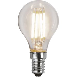 3 standen - Standaard bol - E14 - 4.2W - Warm Wit - 3000K - Filament - Helder