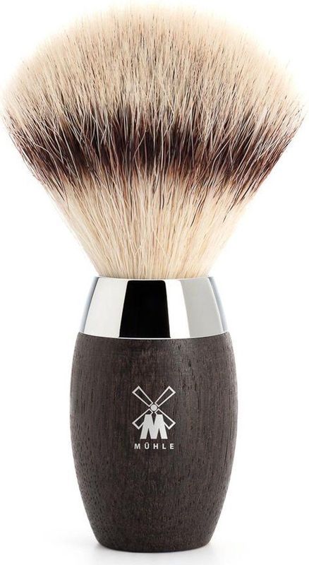 Muhle - KOSMO - Scheerkwast - Donker Boghout - Synthetisch Haar