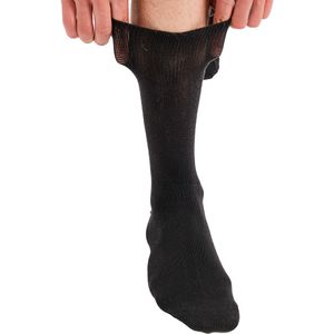 6 Paar Bamboe DIABETES Sokken, Gezondheidssokken, Zonder Elastiek - Zwart 36/40