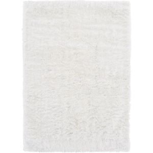 Vercai Rugs Soho Collectie - Hoogpolig Vloerkleed - Shaggy Tapijt voor Woonkamer - Polyester - Wit - 120x170 cm