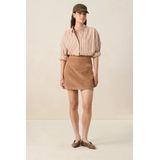 Sissy-Boy - Corduroy Rok - Bruin - Hoge Taille - Mini-lengte