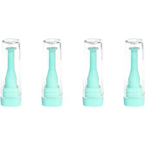 Contactlenzenverwijderaar - Transparant Etui - 4 Stuks - Siliconen Basis - Voor Zachte en Harde Lenzen