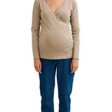 Vertbaudet - Cache-Coeur T-shirt - Taupe - Zwangerschap en Borstvoeding