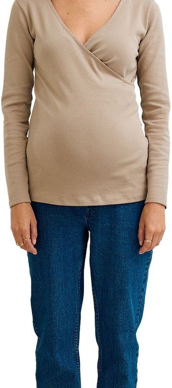 Vertbaudet - Cache-Coeur T-shirt - Taupe - Zwangerschap en Borstvoeding
