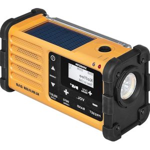 Noodradio - Radio voor Nood Draagbare DAB+ Radio Geel/Zwart met Geïntegreerde Accu