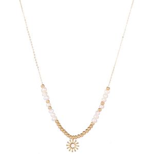 Go Dutch Label Collier pearly zon Goud