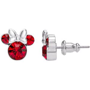 Disney - Oorbellen - Gepolijst Zilver - Minnie Mouse - Geboortesteen