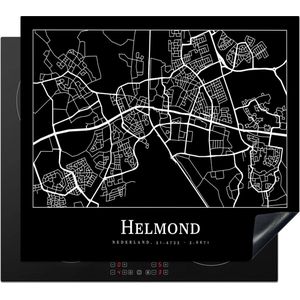 Inductie beschermer - Inductie Mat - Kookplaat beschermer - Helmond - Plattegrond - Kaart - Stadskaart - Inductie beschermer - Inductie Mat - Kookplaat Beschermer - 58.3x51.3 cm - Afdekplaat inductie - Inductiebeschermer