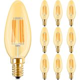 Brinton - LED Lamp - Kaarsvorm - Amber - E14 Fitting - 4W - 360 Lumen