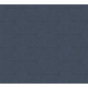AS Creation - Antigua - Geometrisch Behang - Blauw - Satijn