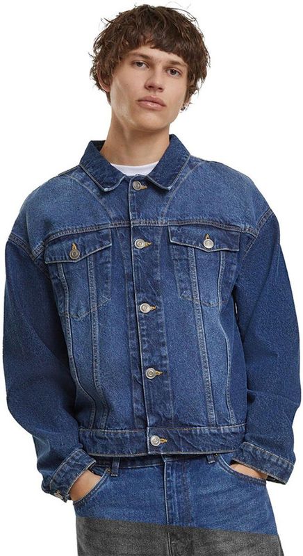 Build Your Brand Heavy Ounce Boxy New Mid Spijkerjas