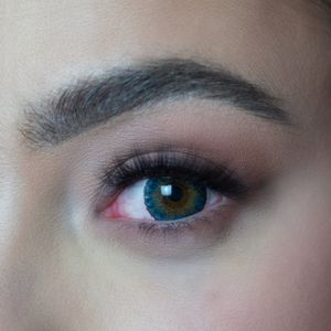 Turqoise | Kleurlenzen | Complete Set | Realistische Jaarlenzen | Inclusief lenzen bakje, applicators, vloeistof en kleurlenzen | Kleurlenzen op sterkte en zonder sterkte | Zachte lenzen | Comfortabel voor dagelijks gebruik | Halloween | Cosplay