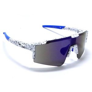 Stelvio Blanc- Matt Wit Sportbril met UV400 Bescherming - Unisex & Universeel - Sportbril - Zonnebril voor Heren en Dames - Fietsaccessoires