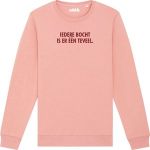 Wintersport sweater canyon pink M - Iedere bocht is er één teveel - soBAD. | Foute apres ski outfit | kleding | verkleedkleren | wintersporttruien | wintersport dames en heren