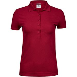 Women´s Luxury Stretch Polo met korte mouwen Red - S